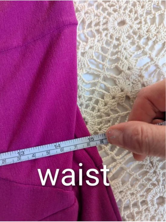 prAna Amelie Dress V-Neck Midi Magenta M Athleisure Performance Wear - Picture 10 of 11